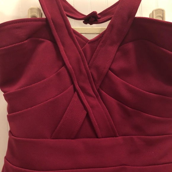 Bandage Halter Cocktail Dress - Picture 3 of 5